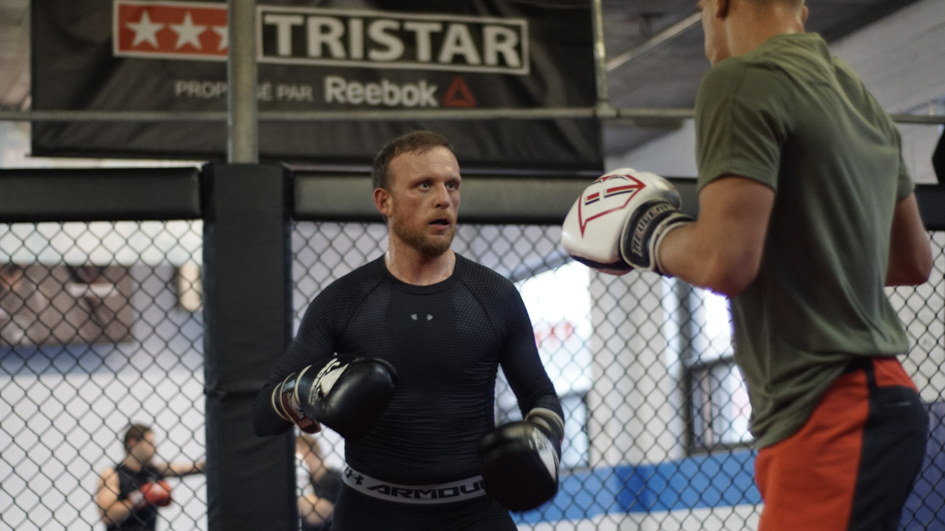 Awane Jones sparring at Tristar Gym