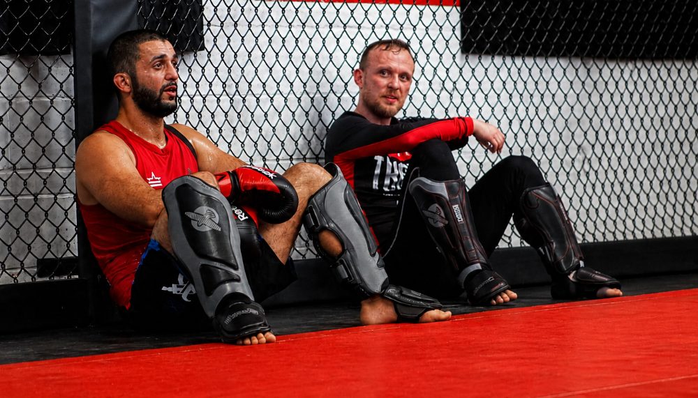 Firas Zahabi and Awane Jones at Tristar Gym